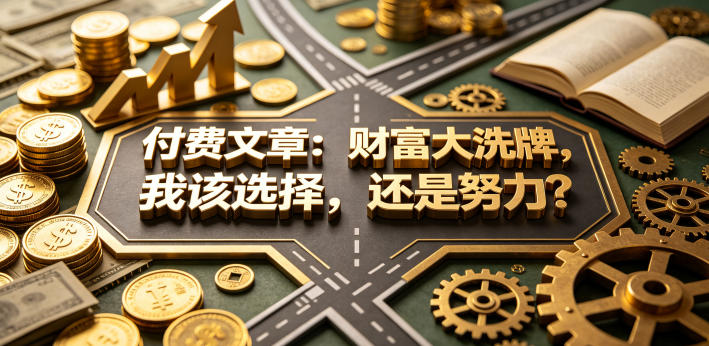 付费文章：财富大洗牌，我该选择，还是努力？客创社区-专注互联网轻资产资源整合与分享客创社区-专注互联网轻资产资源整合与分享