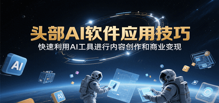 头部AI软件应用技巧，快速利用AI工具进行内容创作和商业变现-客创社 - 专注互联网轻资产创业及网络项目资源整合与分享客创社-免费且强大的项目分享网站！