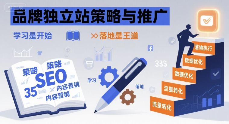 品牌独立站策略与推广，学习是开始，落地是王道-客创社 - 专注互联网轻资产创业及网络项目资源整合与分享客创社-免费且强大的项目分享网站！