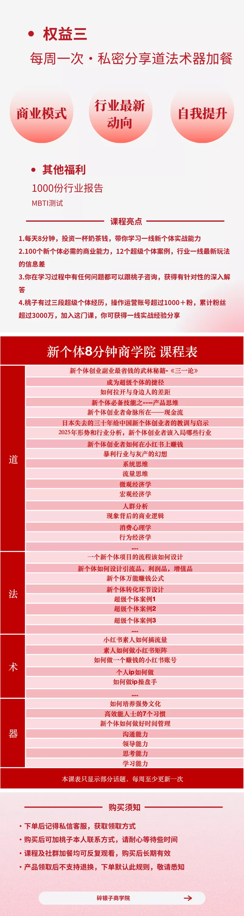AI+新个体创业必修课-更新0922｜道法术器｜商业逻辑·小红书