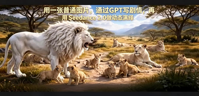 用一张普通图片，通过GPT写剧情，再用Seedance 2.0做动态演绎，居然能生成迪士尼风格搞笑动画客创社区-专注互联网轻资产资源整合与分享客创社区-专注互联网轻资产资源整合与分享