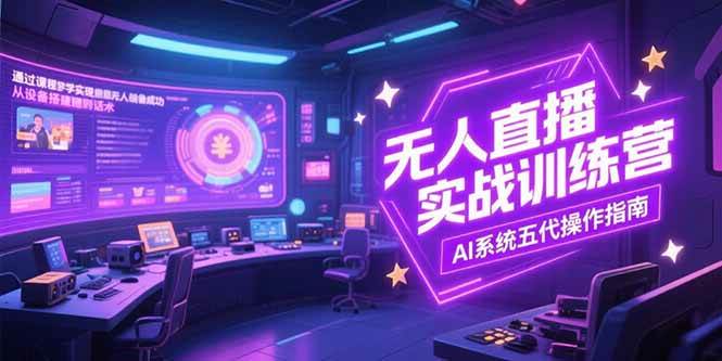 （15315期）无人直播实操训练营，从设备搭建到话术，AI系统五代操作指南(7月更新)-客创社 - 专注互联网轻资产创业及网络项目资源整合与分享客创社-免费且强大的项目分享网站！