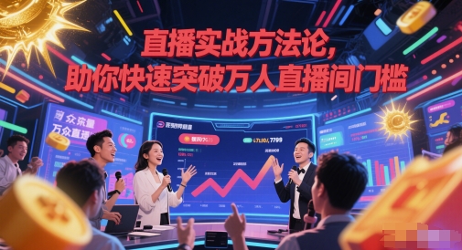 直播实战方法论，助你快速突破万人直播间门槛-客创社 - 专注互联网轻资产创业及网络项目资源整合与分享客创社-免费且强大的项目分享网站！