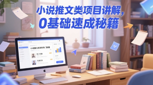 小说推文类项目讲解，0 基础速成秘籍-客创社 - 专注互联网轻资产创业及网络项目资源整合与分享客创社-免费且强大的项目分享网站！