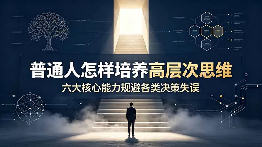 付费文章：普通人怎样培养高层次思维，六大核心能力规避各类决策失误