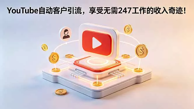 YouTube 自动客户引流，享受无需 247 工作的收入奇迹！【原创双语字幕】 《鱼见海科技》-鱼见海资源网-免费PHP网站源码模板,插件软件网创AI智能体资源分享平台！