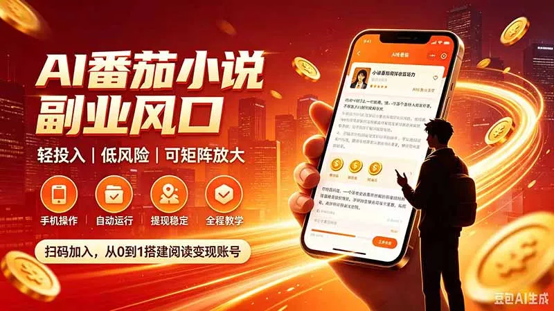 AI番茄全自动挂机｜24小时轻量变现副业，轻投入|低风险|可矩阵放大 《鱼见海科技》-鱼见海资源网-免费PHP网站源码模板,插件软件网创AI智能体资源分享平台！