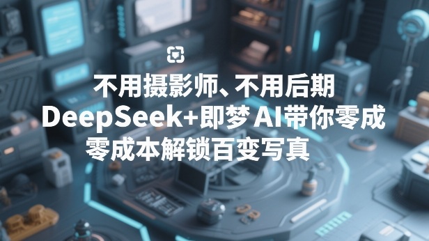不用摄影师、不用后期，DeepSeek+即梦AI带你零成本解锁百变写真！客创社区-专注互联网轻资产资源整合与分享客创社区-专注互联网轻资产资源整合与分享