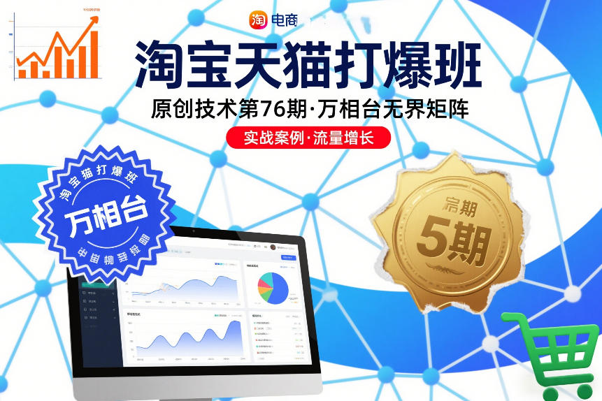 淘宝天猫打爆班原创技术第76期，万相台无界矩阵客创社区-专注互联网轻资产资源整合与分享客创社区-专注互联网轻资产资源整合与分享