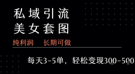 私域卖套图每天3-5单 每单利润99-2张+-客创社 - 专注互联网轻资产创业及网络项目资源整合与分享客创社-免费且强大的项目分享网站！
