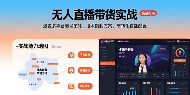 （15622期）无人直播带货实战，涵盖多平台起号策略、技术防封方案、高转化直播配置-客创社 - 专注互联网轻资产创业及网络项目资源整合与分享客创社-免费且强大的项目分享网站！