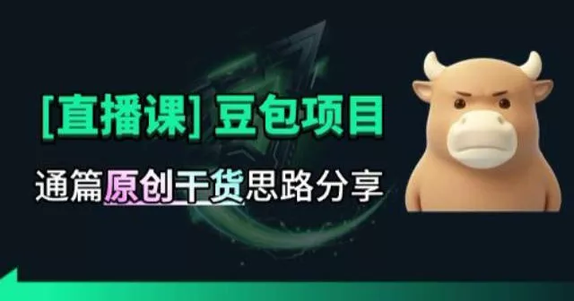 【直播课】原创思路打豆包项目，全是独家思路分析星享资源网星享资源网