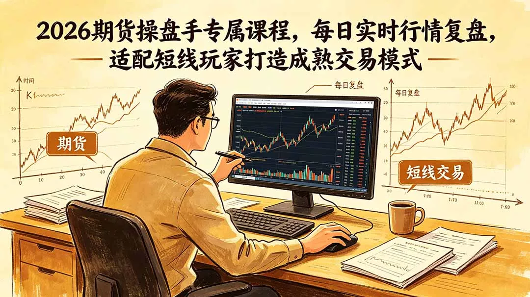 2026期货操盘手专属课程-更新6月，每日实时行情复盘，适配短线玩家打造成熟交易模式-鱼见海资源网-免费PHP网站源码模板,插件软件网创AI智能体资源分享平台！