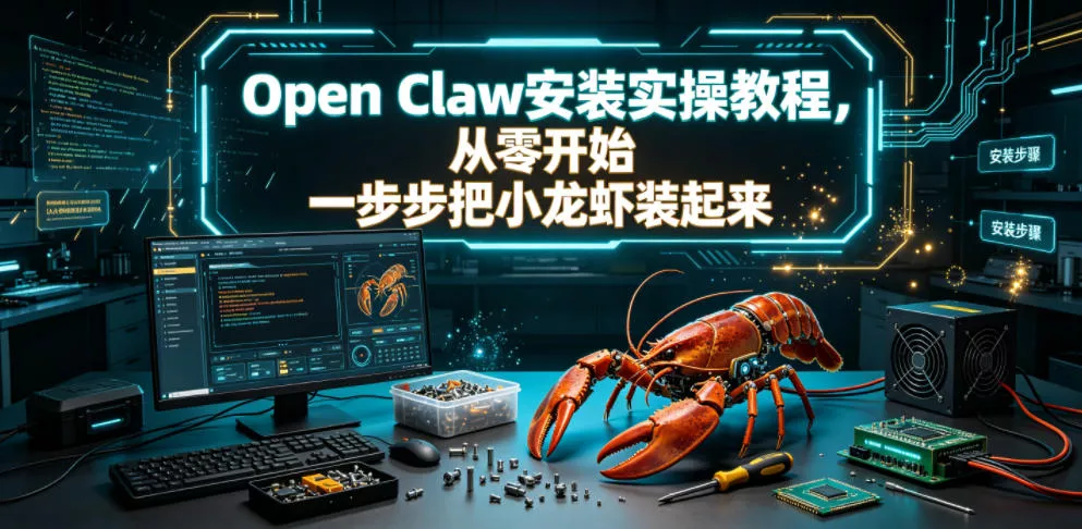 Open Claw安装实操教程，从零开始一步步一步步把小龙虾装起来客创社区-专注互联网轻资产资源整合与分享客创社区-专注互联网轻资产资源整合与分享
