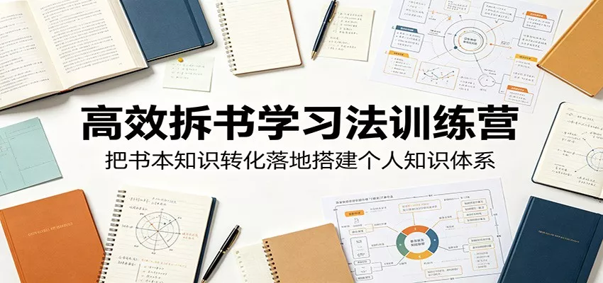 高效拆书学习法训练营，把书本知识转化落地搭建个人知识体系客创社区-专注互联网轻资产资源整合与分享客创社区-专注互联网轻资产资源整合与分享