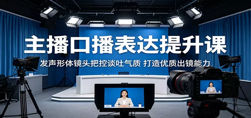 主播口播表达提升课：发声形体镜头把控谈吐气质，打造优质出镜能力客创社区-专注互联网轻资产资源整合与分享客创社区-专注互联网轻资产资源整合与分享