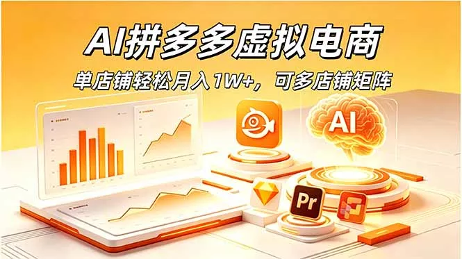 AI拼多多虚拟电商，单店铺轻松月入1W+，可多店铺矩阵客创社区-专注互联网轻资产资源整合与分享客创社区-专注互联网轻资产资源整合与分享
