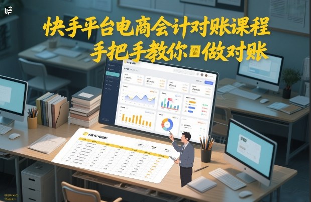 快手平台电商会计对账课程，手把手教你做对账客创社区-专注互联网轻资产资源整合与分享客创社区-专注互联网轻资产资源整合与分享