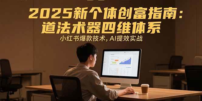 （15477期）2025新个体创富指南：道法术器四维体系，小红书爆款技术，AI提效实战-客创社 - 专注互联网轻资产创业及网络项目资源整合与分享客创社-免费且强大的项目分享网站！