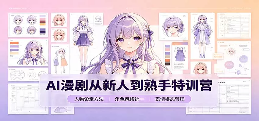 AI漫剧从新人到熟手特训营：剧本分镜创作，提示词模板，人物设定与工具资源客创社区-专注互联网轻资产资源整合与分享客创社区-专注互联网轻资产资源整合与分享