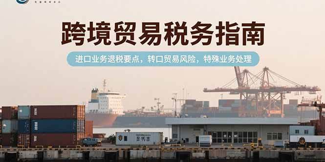 （15381期）跨境贸易税务指南，进口业务退税要点，转口贸易风险，特殊业务处理-客创社 - 专注互联网轻资产创业及网络项目资源整合与分享客创社-免费且强大的项目分享网站！