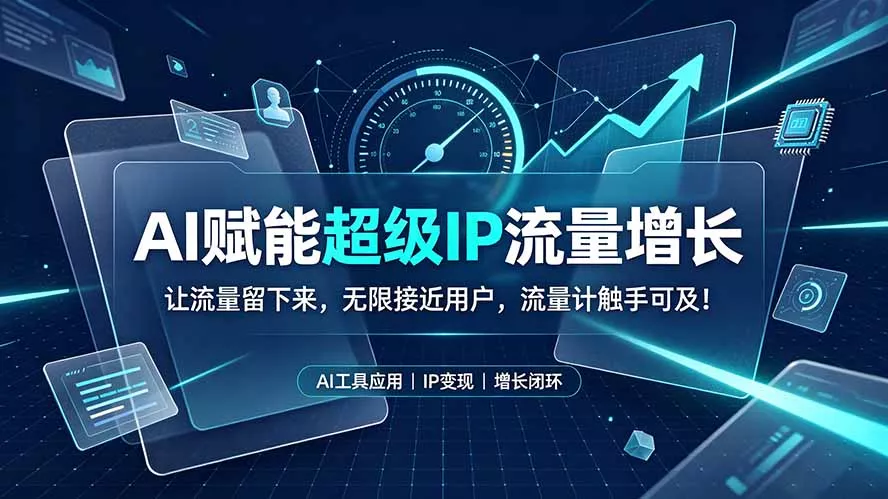 AI赋能超级IP流量增长:让流量留下来,无限接近用户,流量计触手可及!-软件百科