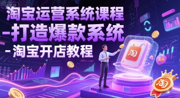 淘宝运营系统课程-打造爆款系统-淘宝开店教程-客创社 - 专注互联网轻资产创业及网络项目资源整合与分享客创社-免费且强大的项目分享网站！