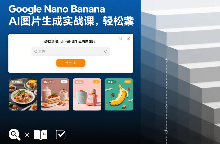 Google Nano Banana AI图片生成实战课，轻松掌握，小白也能生成商用图片客创社区-专注互联网轻资产资源整合与分享客创社区-专注互联网轻资产资源整合与分享