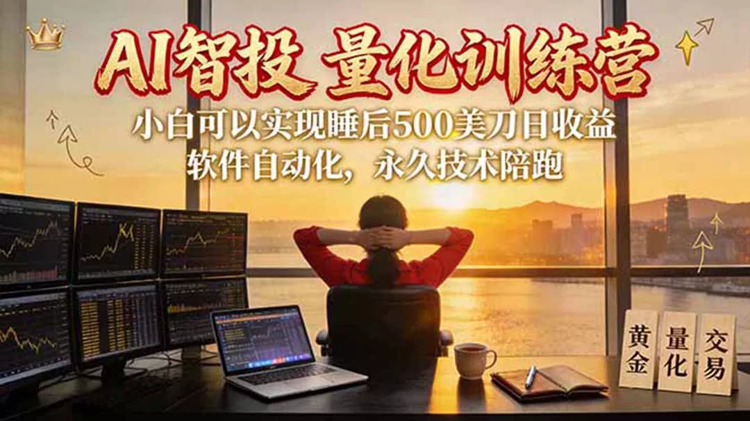 AI智投EA量化训练营【第三期】，多策略智投+防爆技术+趋势分析 ，轻松上手，矩阵放大，长期稳定。 《鱼见海科技》-鱼见海资源网-免费PHP网站源码模板,插件软件网创AI智能体资源分享平台！
