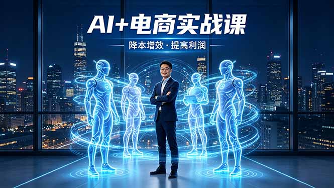 AI+电商实战课，1人+N个AI 智能体，把SOP变AI员工，实现降本增效提高利润客创社区-专注互联网轻资产资源整合与分享客创社区-专注互联网轻资产资源整合与分享