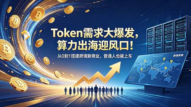 Token需求大爆发，算力出海迎风口！从0到1搭建跨境新商业，普通人也能上车 《鱼见海科技》-鱼见海资源网-免费PHP网站源码模板,插件软件网创AI智能体资源分享平台！
