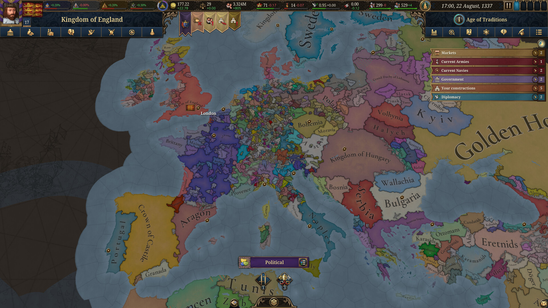 《欧陆风云5/Europa Universalis V》PC中文版下载-含v1.0.8-麦子社区