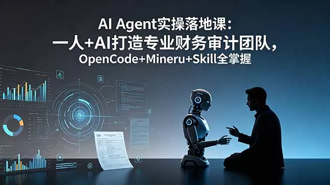 AI Agent实操落地课：一人+AI打造专业财务审计团队，OpenCode+Mineru+Skill全掌握客创社区-专注互联网轻资产资源整合与分享客创社区-专注互联网轻资产资源整合与分享