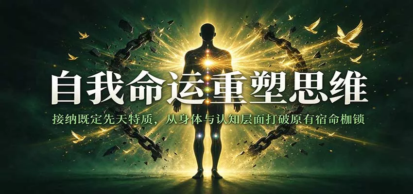 自我命运重塑思维：接纳既定先天特质，从身体与认知层面打破原有宿命枷锁客创社区-专注互联网轻资产资源整合与分享客创社区-专注互联网轻资产资源整合与分享