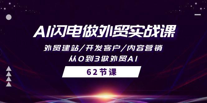 (10049期)AI闪电做外贸实战课，外贸建站/开发客户/内容营销/从0到3做外贸AI-62节客创社 - 专注互联网轻资产创业及网络项目资源整合与分享客创社 - 专注互联网轻资产创业及网络项目资源整合与分享
