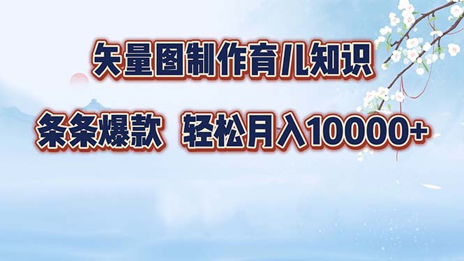 矢量图制作育儿知识，条条爆款，月入10000+客创社 - 专注互联网轻资产创业及网络项目资源整合与分享客创社 - 专注互联网轻资产创业及网络项目资源整合与分享
