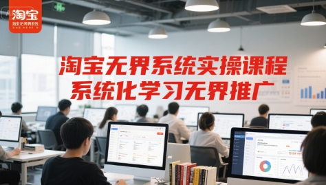 淘宝无界系统实操课程，系统化学习无界推广-客创社 - 专注互联网轻资产创业及网络项目资源整合与分享客创社-免费且强大的项目分享网站！