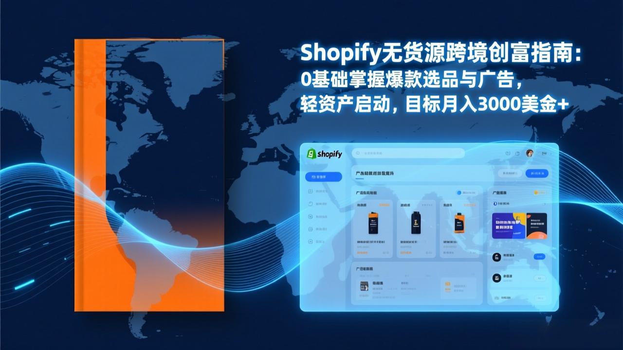 Shopify爆款打法实战：从选品到广告投放，复制爆款模型，驱动独立站月销售额破万刀主用 -、辅助 +中赚资源