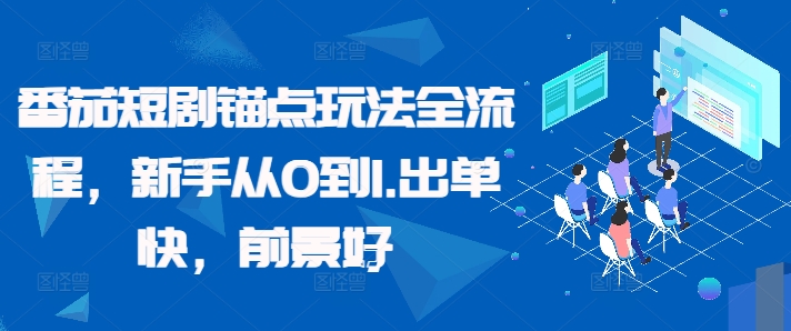 番茄短剧锚点玩法全流程，新手从0到1，出单快，前景好客创社 - 专注互联网轻资产创业及网络项目资源整合与分享客创社 - 专注互联网轻资产创业及网络项目资源整合与分享