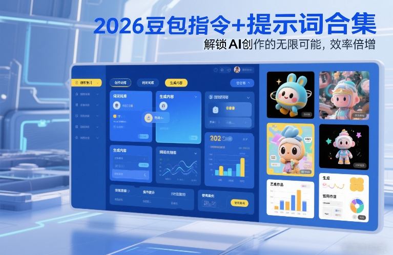 2026豆包指令+提示词合集，解锁AI创作的无限可能，效率倍增主用 -、辅助 +中赚资源