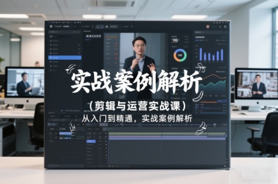 剪辑与运营实战课，从入门到精通，实战案例解析(更新2026)客创社区-专注互联网轻资产资源整合与分享客创社区-专注互联网轻资产资源整合与分享