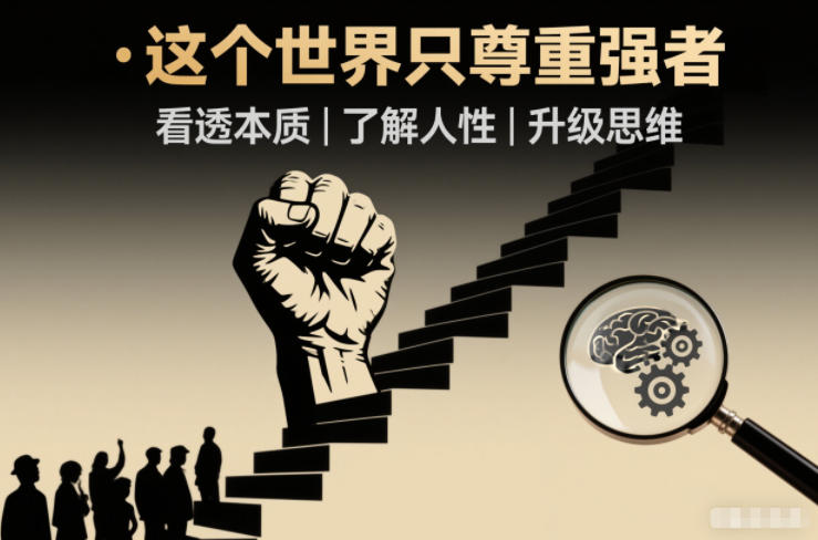 开悟1.0：这个世界只尊重强者，看透本质-了解人性-升级思维客创社区-专注互联网轻资产资源整合与分享客创社区-专注互联网轻资产资源整合与分享