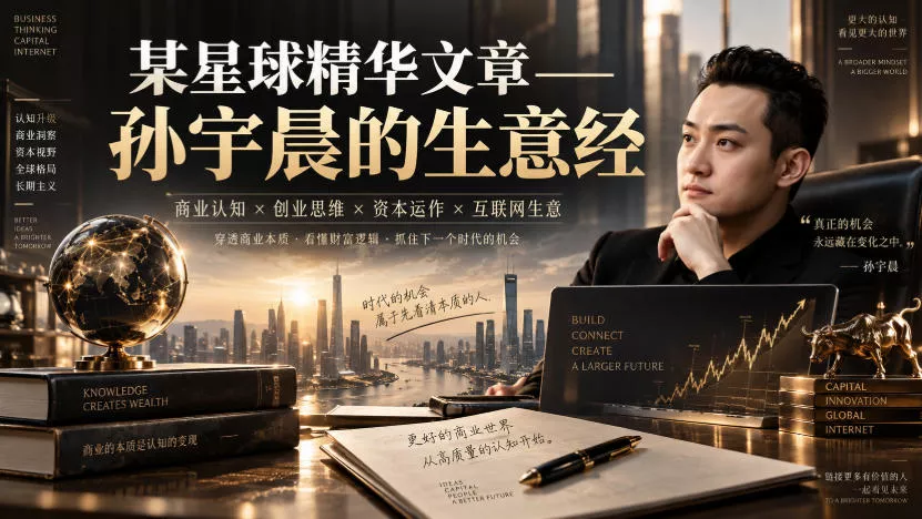某星球精华文章——孙宇晨的生意经客创社区-专注互联网轻资产资源整合与分享客创社区-专注互联网轻资产资源整合与分享
