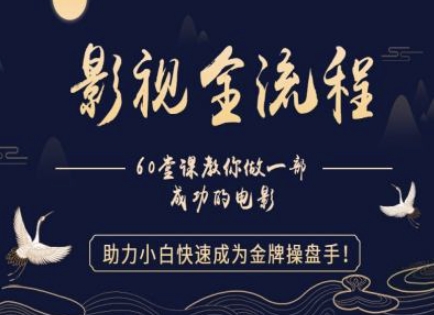 【影视全流程】教你做一部成功的电影，助力小白快速成为金牌操盘手-客创社 - 专注互联网轻资产创业及网络项目资源整合与分享客创社-免费且强大的项目分享网站！