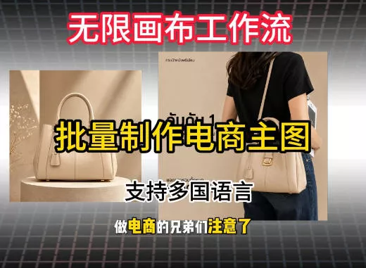 无限画布工作流搭建教程，一键电商主图批量制作，批量下载，支持多国语言客创社区-专注互联网轻资产资源整合与分享客创社区-专注互联网轻资产资源整合与分享