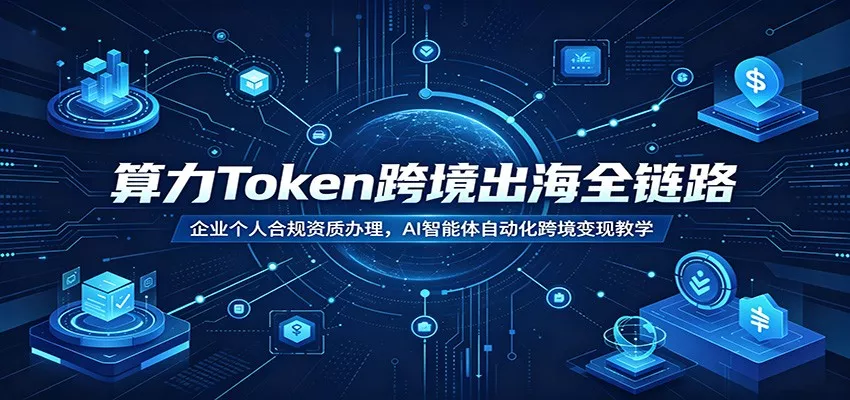 算力Token跨境出海全链路：企业个人合规资质办理，AI智能体自动化跨境变现教学客创社区-专注互联网轻资产资源整合与分享客创社区-专注互联网轻资产资源整合与分享