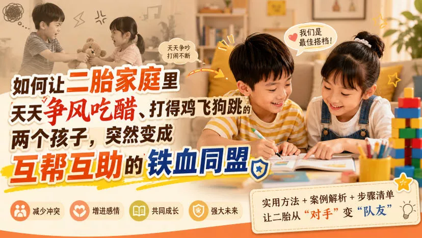 付费文章：如何让二胎家庭里天天争风吃醋、打得鸡飞狗跳的两个孩子，突然变成互帮互助的铁血同盟？ 《鱼见海科技》-鱼见海资源网-免费PHP网站源码模板,插件软件网创AI智能体资源分享平台！