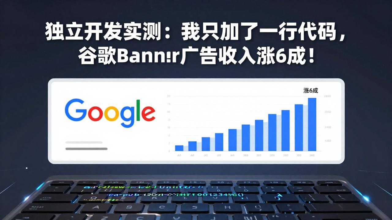 付费文章：独立开发实测：我只加了一行代码，谷歌Banner广告收入涨6成！-鱼见海资源网-免费PHP网站源码模板,插件软件网创AI智能体资源分享平台！