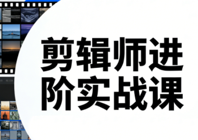 剪辑师进阶实战课(更新23年-25年)主用 -、辅助 +中赚资源