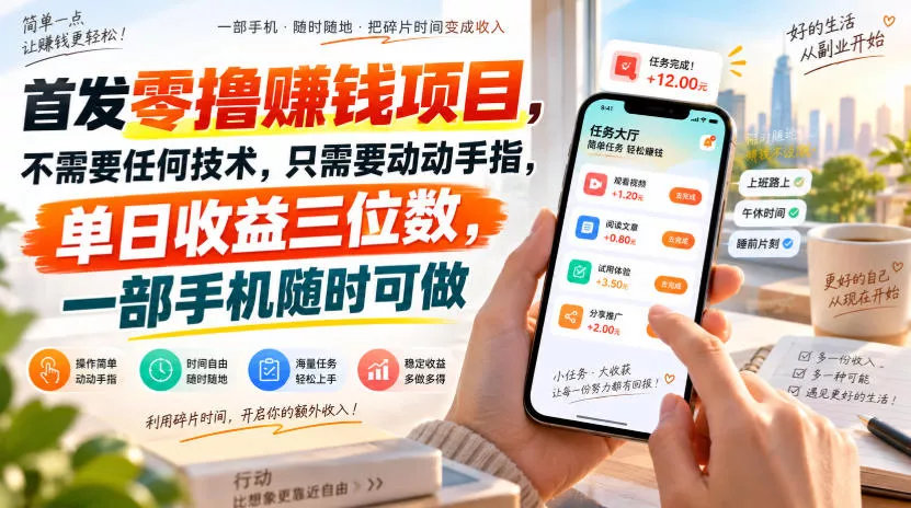 首发零撸賺钱项目，不需要任何技术，只需要动动手指，单日收益三位数，一部手机随时可做【揭秘】客创社区-专注互联网轻资产资源整合与分享客创社区-专注互联网轻资产资源整合与分享
